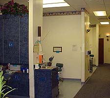 Hallway and rooms inside dental office